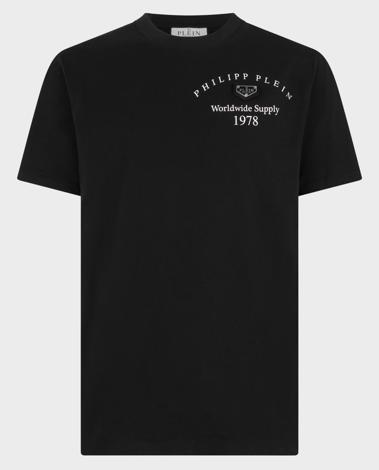 Czarny t-shirt z napisami