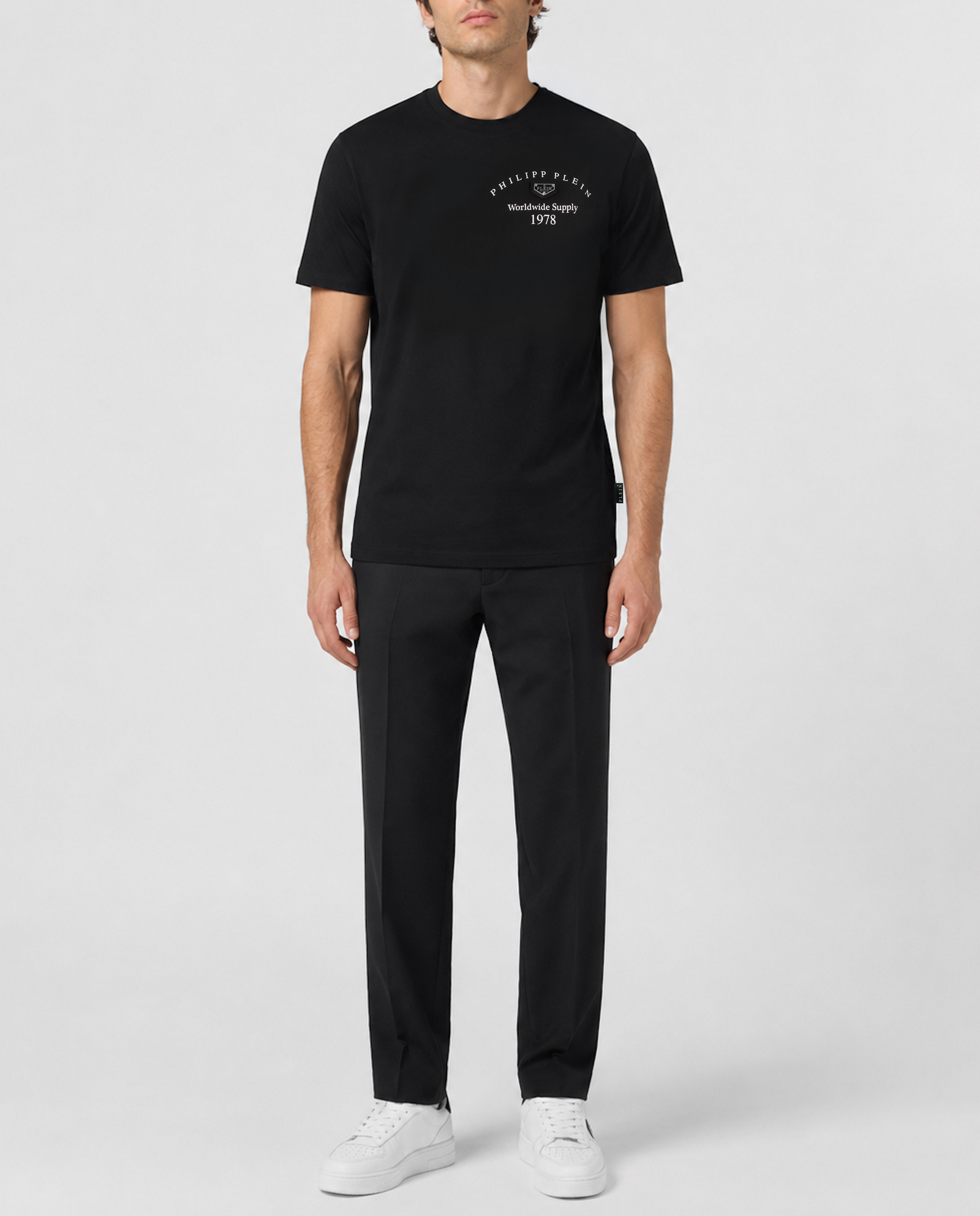 Czarny t-shirt z napisami - Image #3