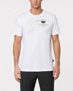 Biały t-shirt z napisami - Image #1