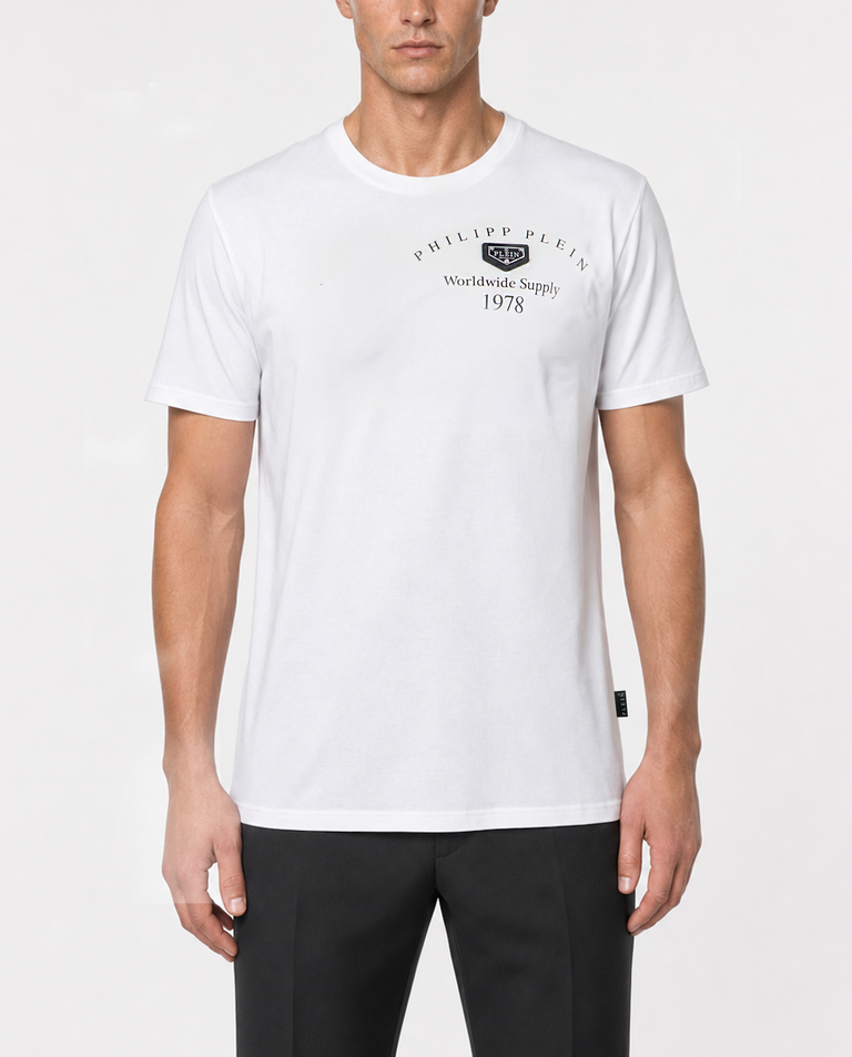 Biały t-shirt z napisami