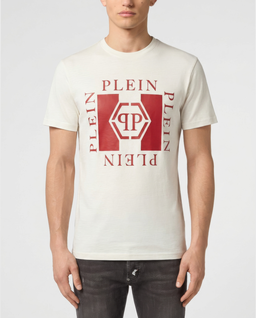 Biały t-shirt z nadrukiem PP - Image #1