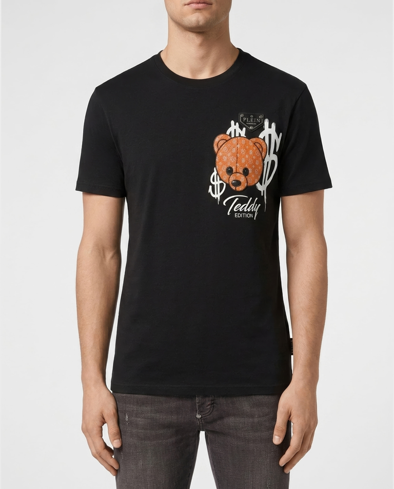 Czarny t-shirt Teddy Bear