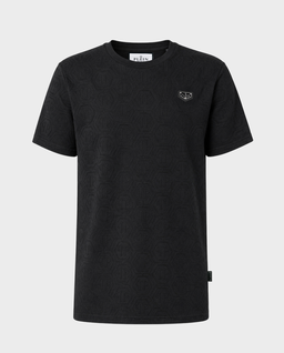 Czarny t-shirt z monogramem - Image #0