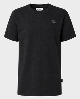 Czarny t-shirt z monogramem - Image #0