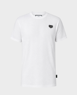 Biały T-shirt z monogramem - Image #0