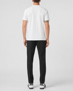 Biały T-shirt z monogramem - Image #2