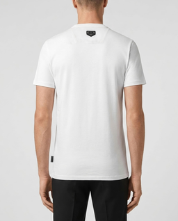 Biały t-shirt z kolorowym printem - Image #2