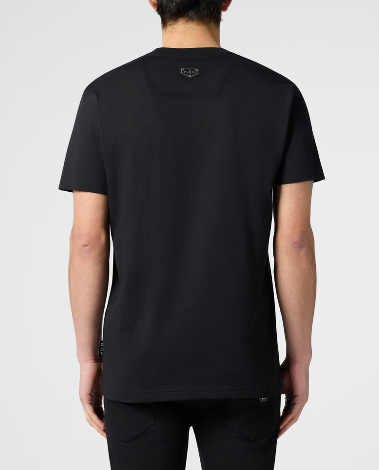 Czarny t-shirt z motywem czaszki - Image #2