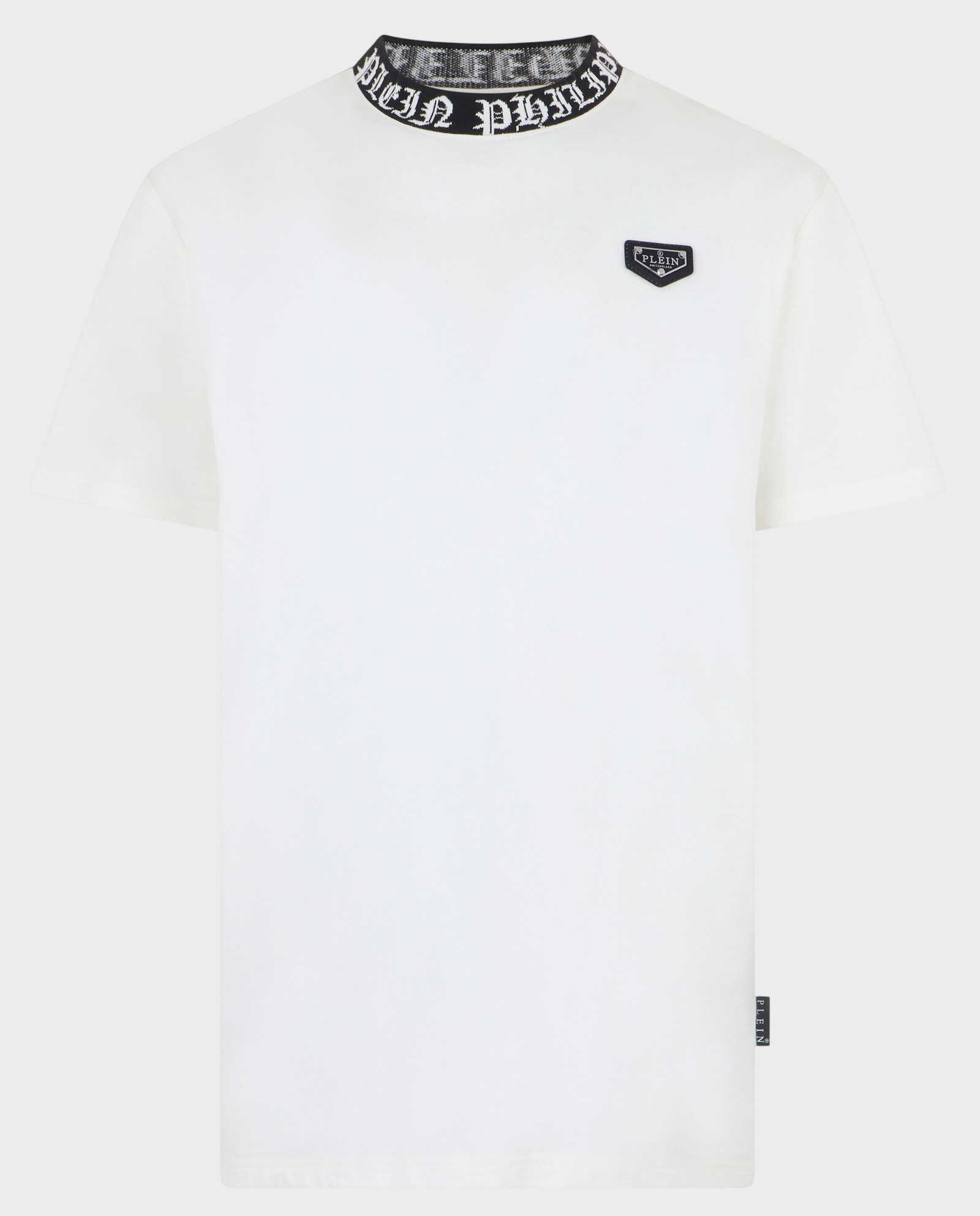 Biały t-shirt z logo - Image #0