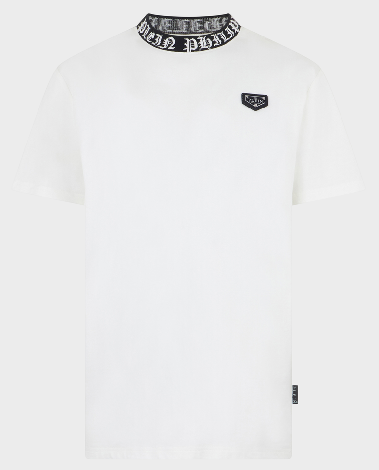 Biały t-shirt z logo