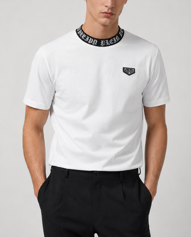 Biały t-shirt z logo
