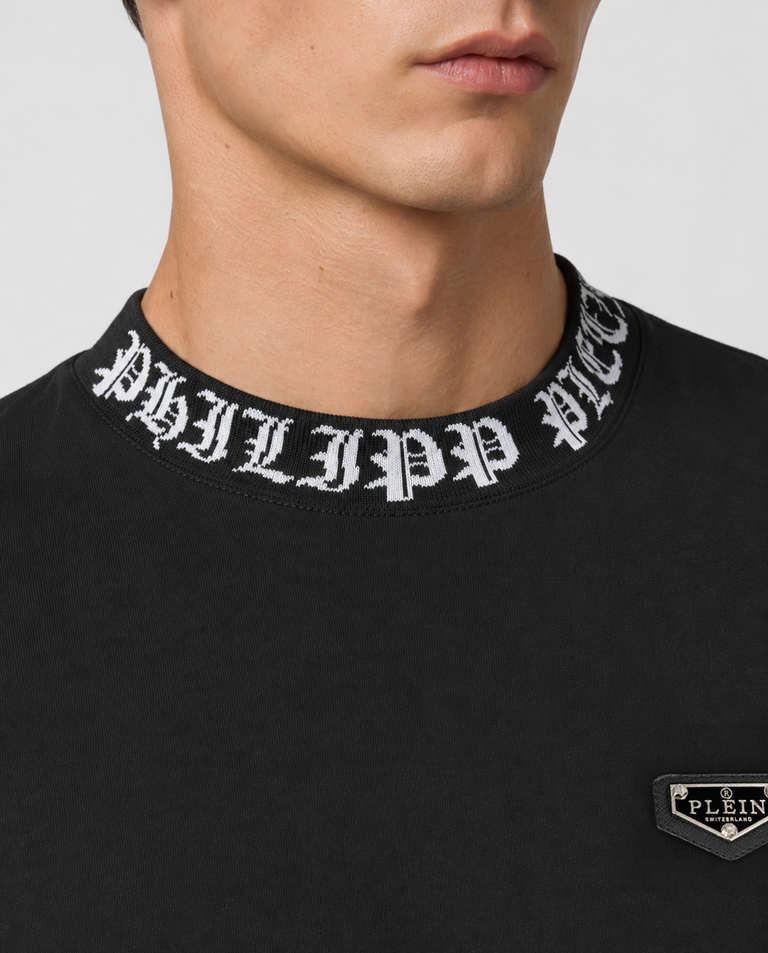 Czarny t-shirt z logo - Image #4