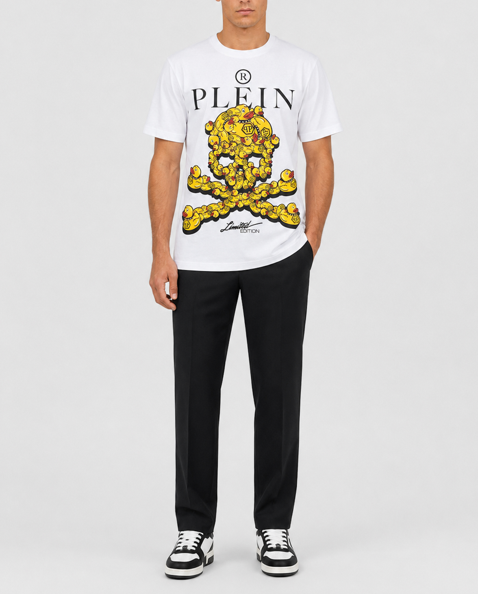 T-shirt z nadrukiem Plein Duck Skull - Image #3