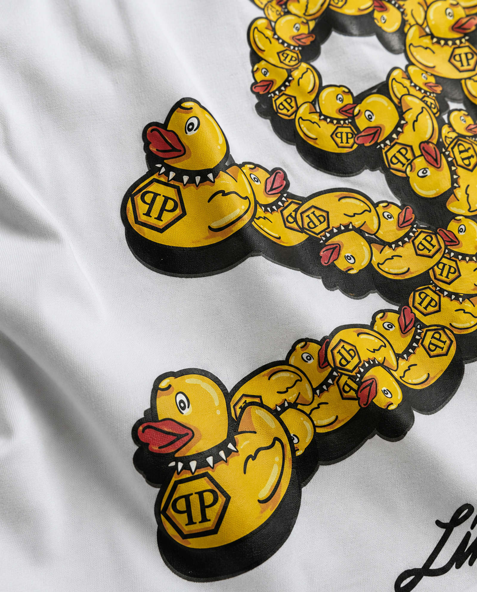 T-shirt z nadrukiem Plein Duck Skull - Image #4