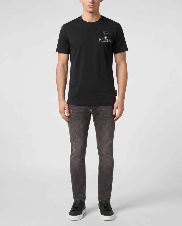 Czarny t-shirt z logo - Image #2