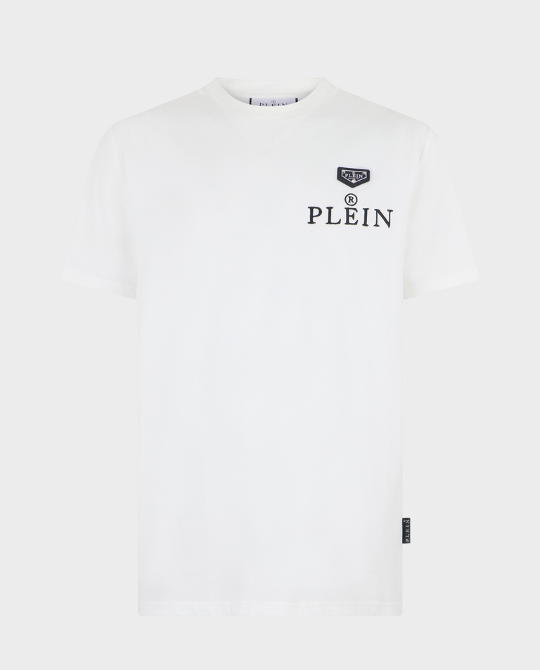 Biały t-shirt z logo
