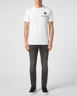 Biały t-shirt z logo - Image #2