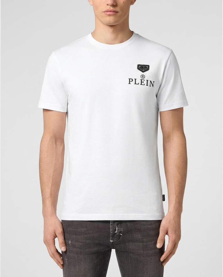 Biały t-shirt z logo