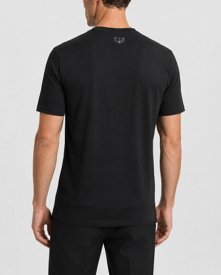 Czarny t-shirt z motywem czaszki - Image #2