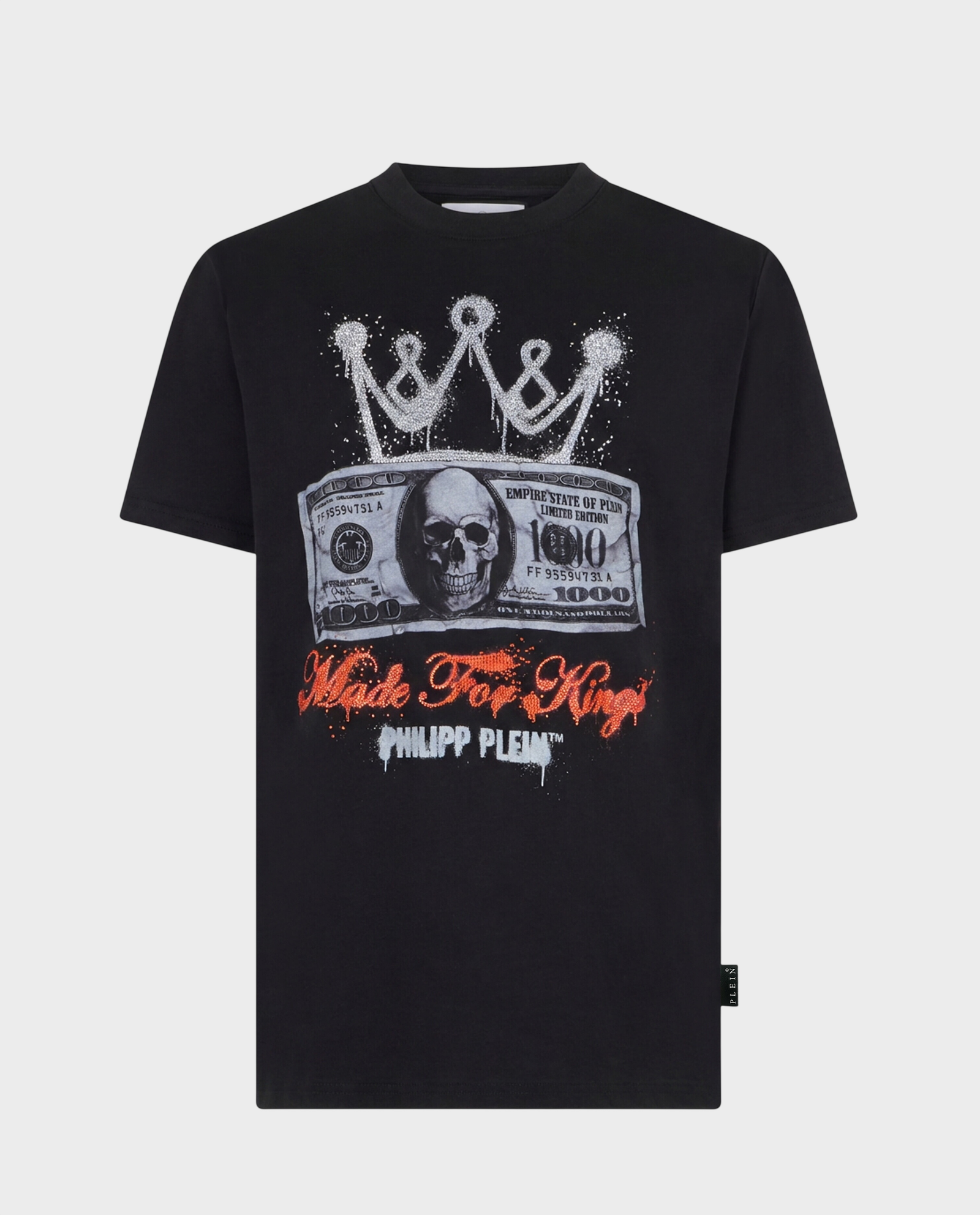Czarny t-shirt z nadrukiem - Image #0