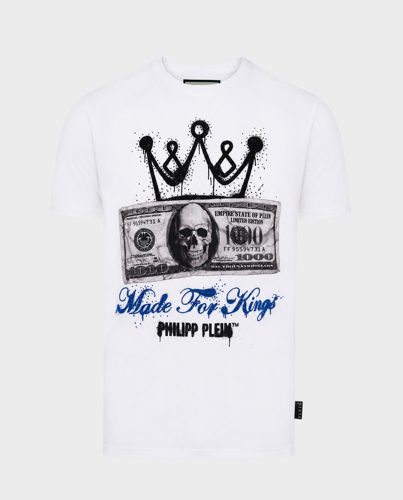 Biały t-shirt z motywem banknotu - Image #0