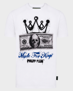 Biały t-shirt z motywem banknotu - Image #0
