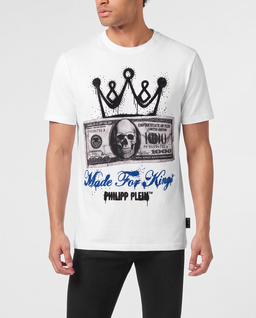 Biały t-shirt z motywem banknotu - Image #1