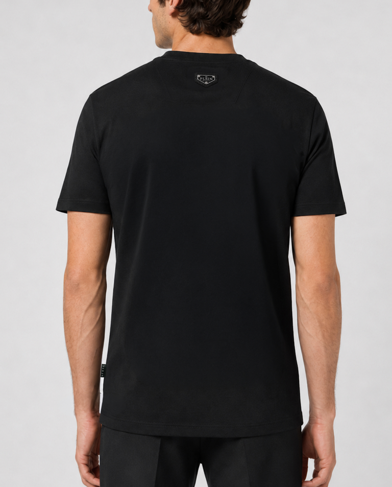 Czarny t-shirt z motywem banknotu - Image #2