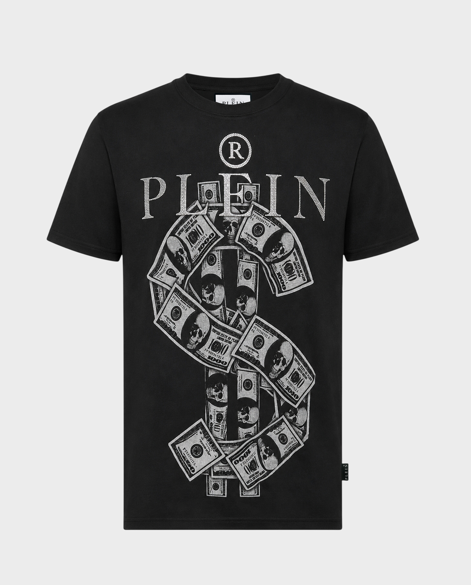 Czarny t-shirt z motywem dolara - Image #0
