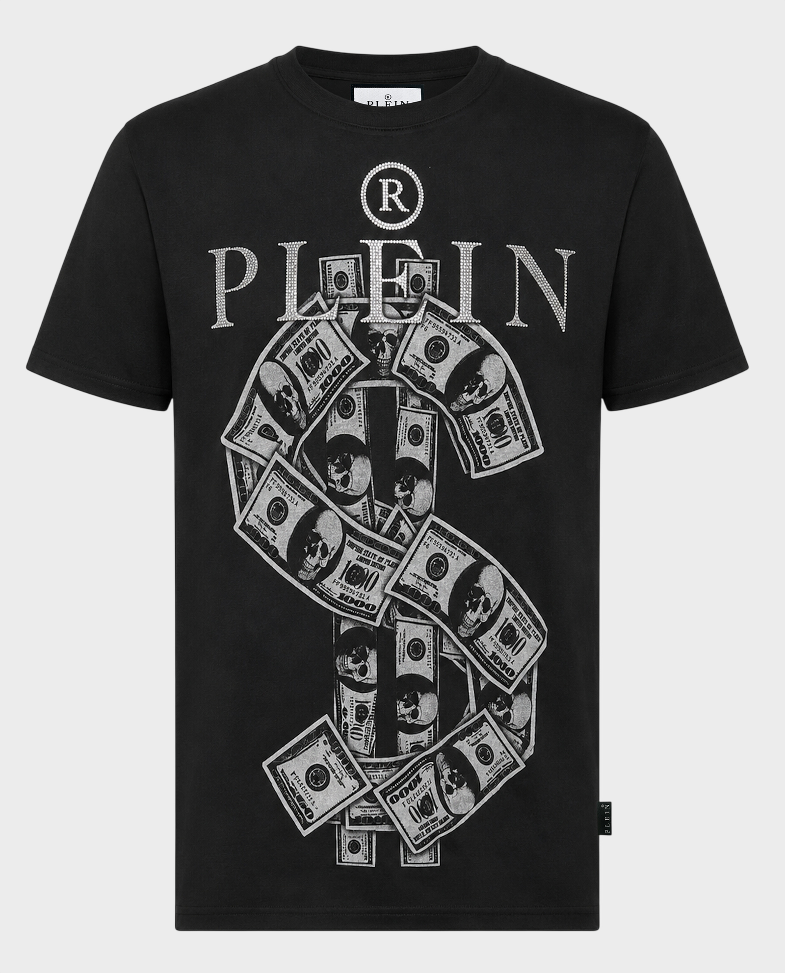 Czarny t-shirt z motywem dolara - Image #0