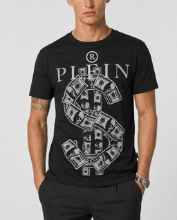 Czarny t-shirt z motywem dolara - Image #1