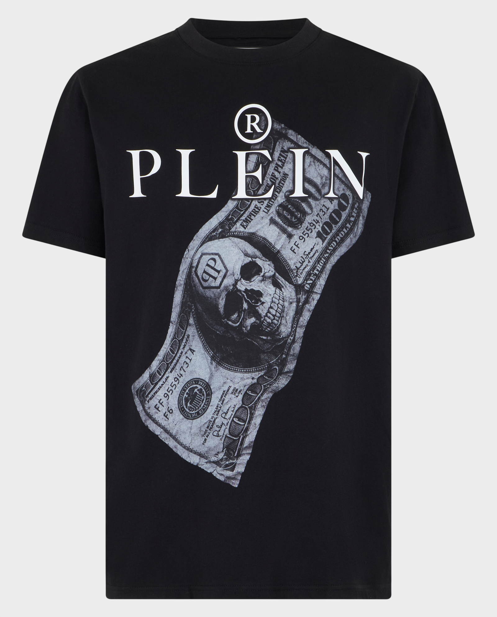 Czarny t-shirt z nadrukiem - Image #0