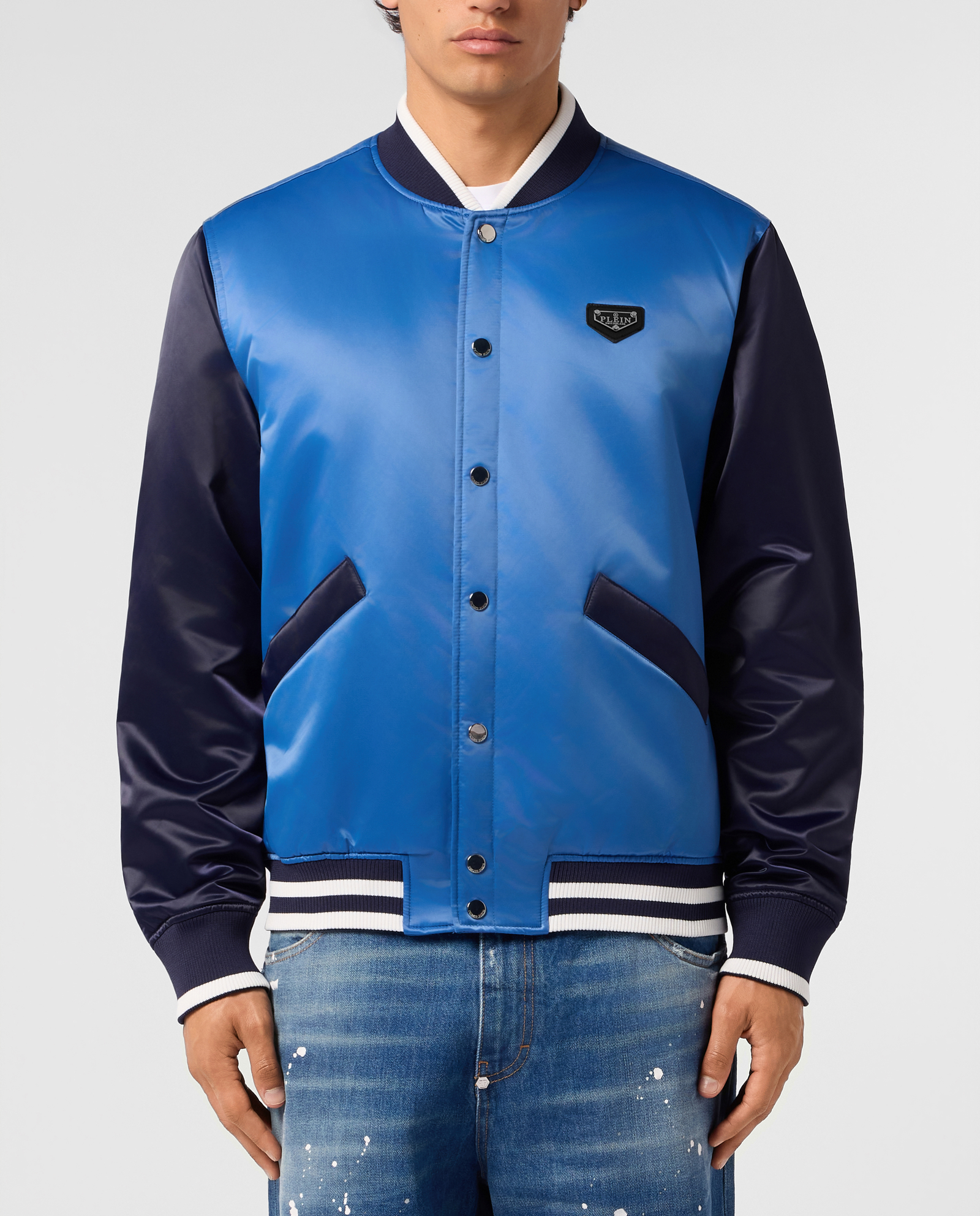 Niebieska kurtka bomber - Image #1