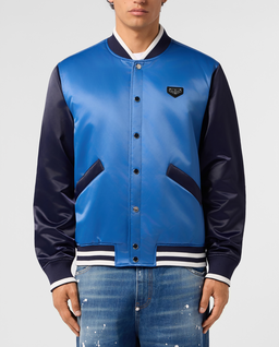 Niebieska kurtka bomber - Image #1