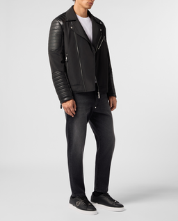 Czarna kurtka biker - Image #3