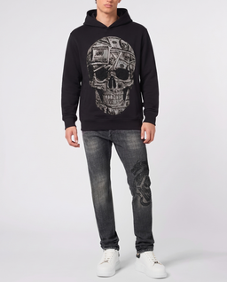 Czarna bluza z motywem czaszki - Image #3
