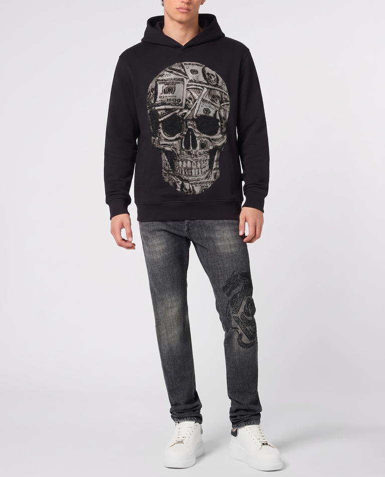 Czarna bluza z motywem czaszki - Image #3