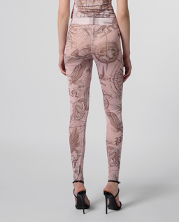 Różowe legginsy z printem - Image #2