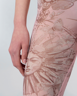 Różowe legginsy z printem - Image #4