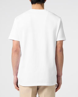 Biały t-shirt z okrągłym dekoltem - Image #2