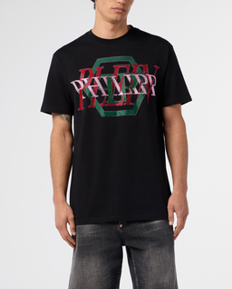T-shirt z ozdobnym logo Hexagon Stones - Image #1