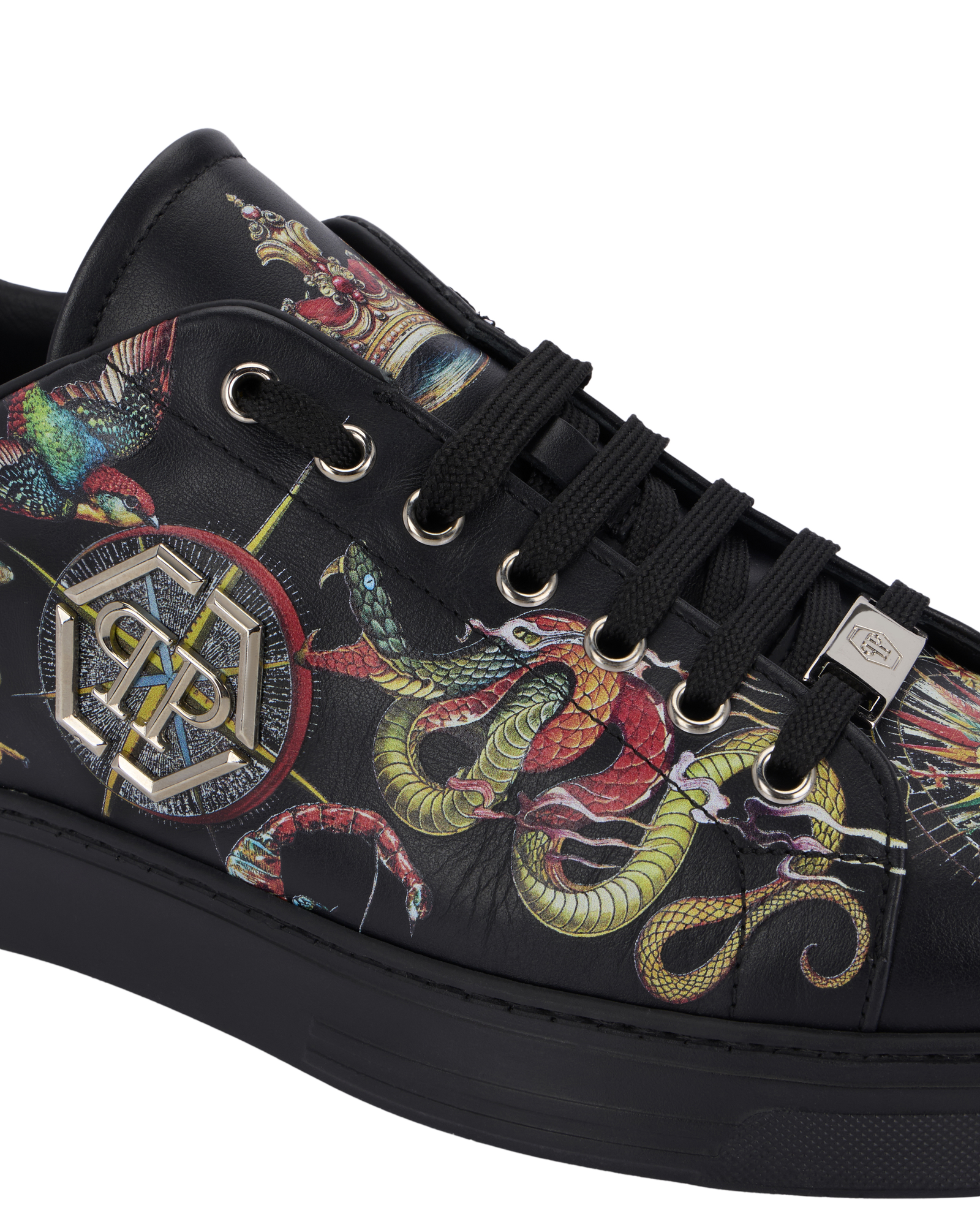 Czarne sneakersy z nadrukiem - Image #6