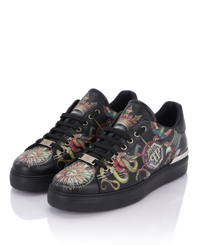Czarne sneakersy z nadrukiem - Image #2