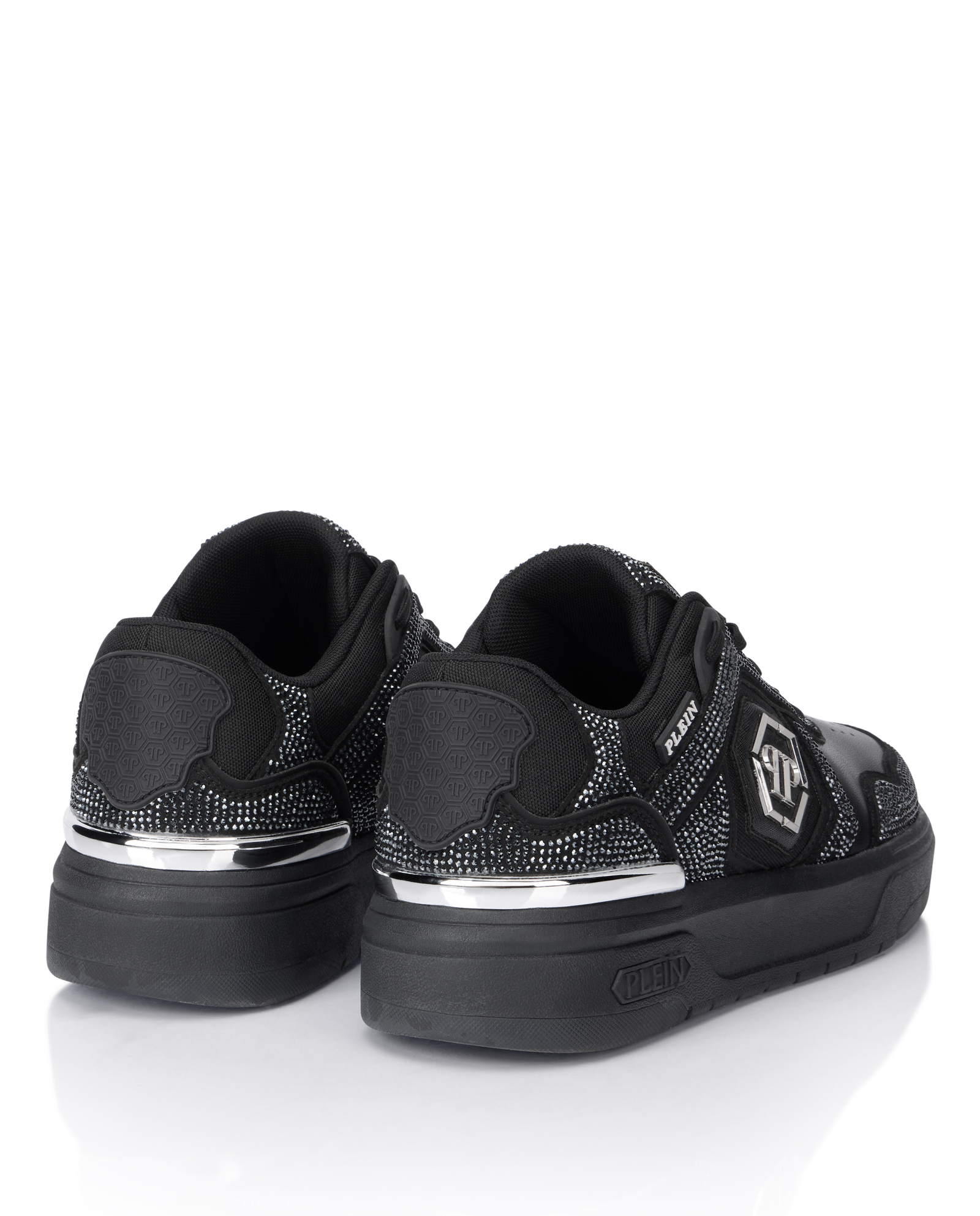 Czarne sneakersy z kryształkami SK8R Strass - Image #3