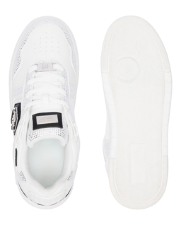 Białe sneakersy z kryształkami SK8R Strass - Image #4