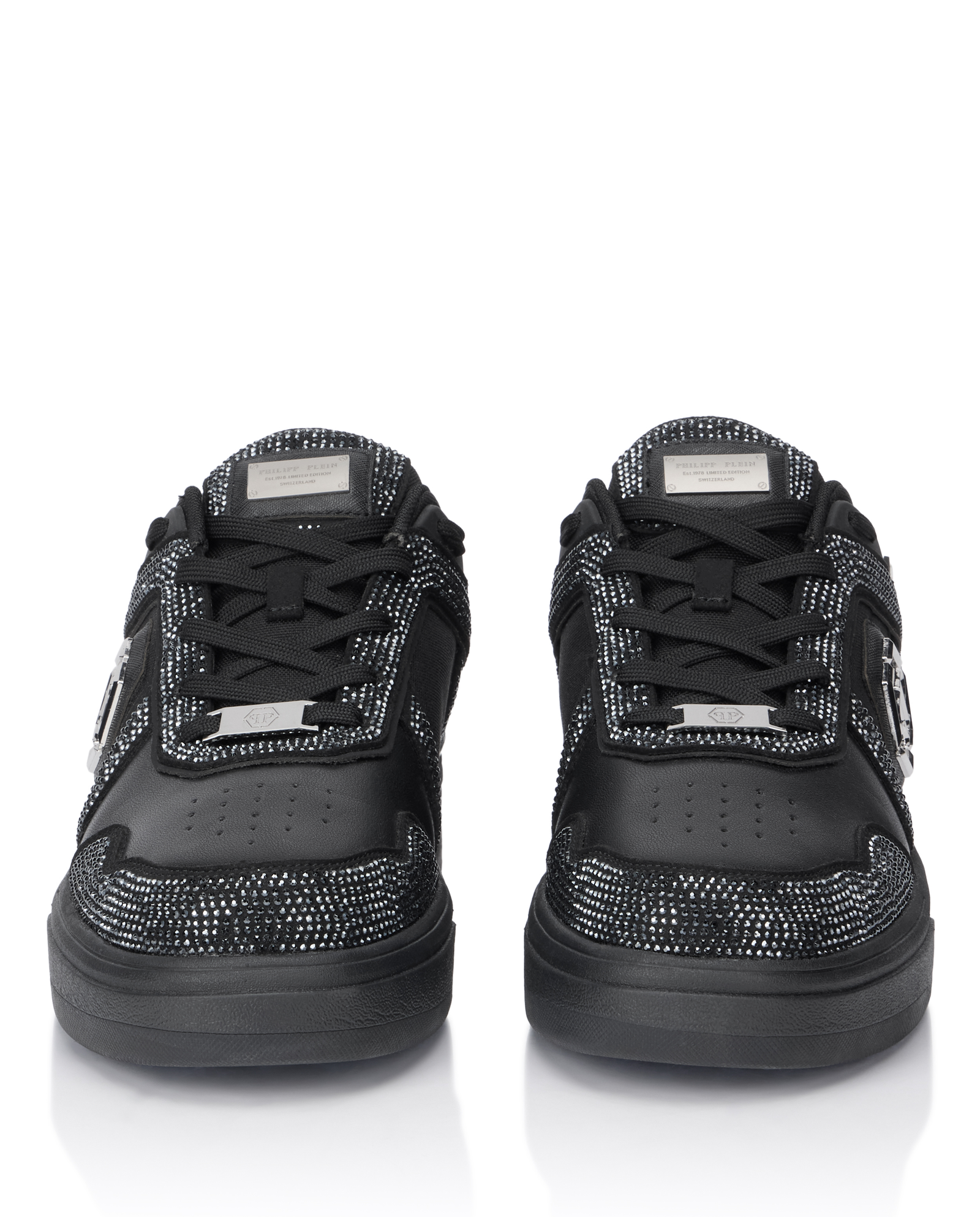 Czarne sneakersy z kryształkami SK8R Strass - Image #4