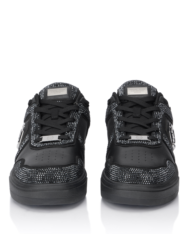 Czarne sneakersy z kryształkami SK8R Strass - Image #4