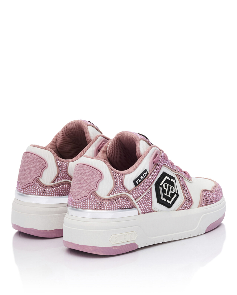 Różowe sneakersy z kryształkami SK8R Strass - Image #3