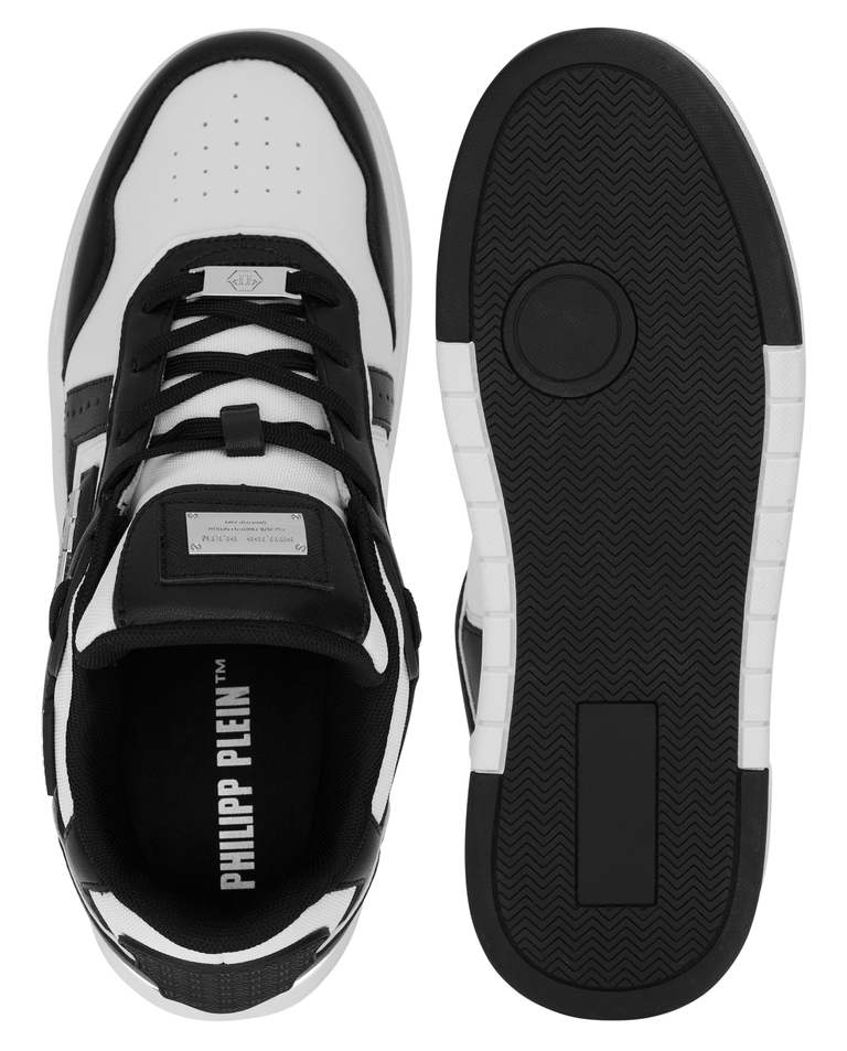 Biało-czarne sneakersy SK8R - Image #6