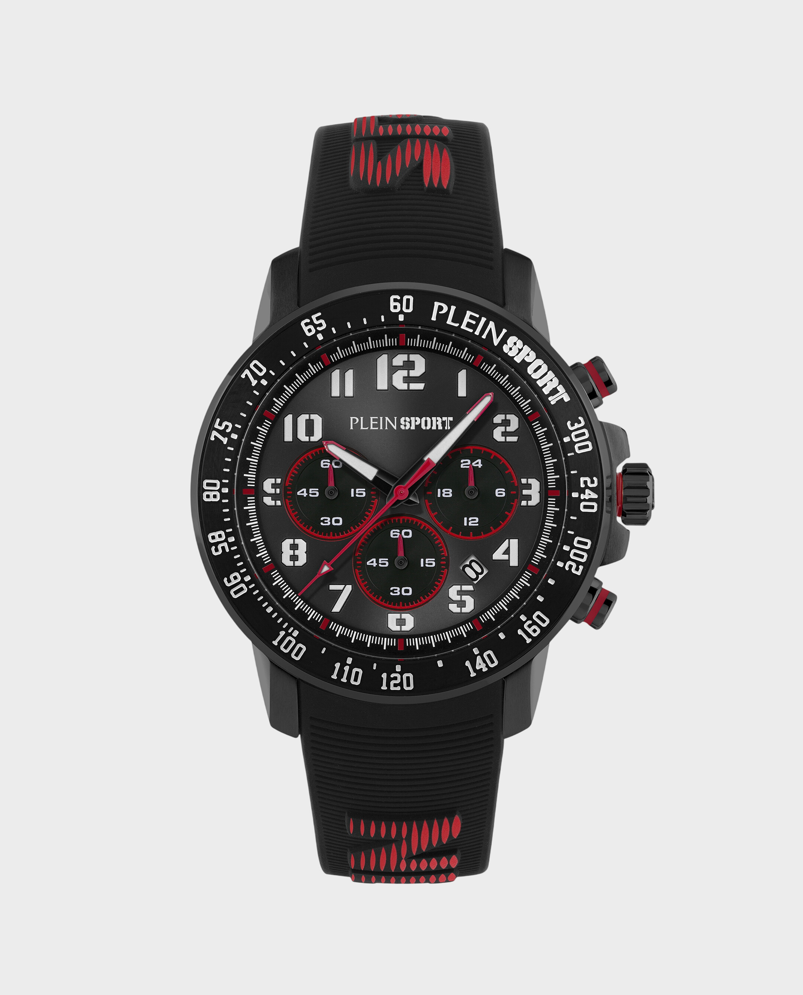 Czarny zegarek z czerwonymi detalami Chronorace - Image #0